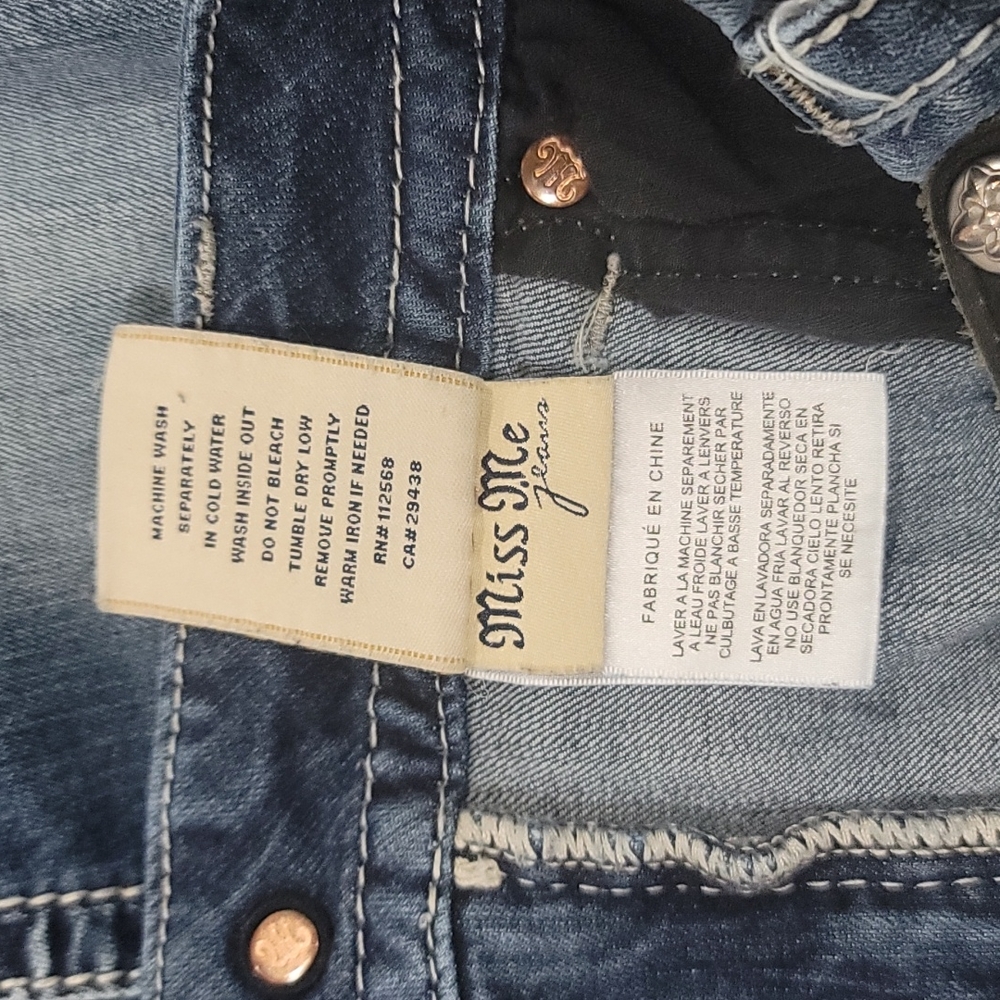 Miss Me Blue Straight Leg Jeans - Picture 10 of 13